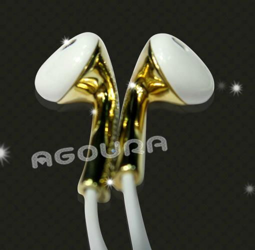 iPhone5/5S gold with diamond Earphone 2