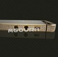 Iphone5S Mirror Art Gold Housing With Transparent Diamond 2