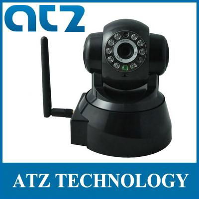 Wireless IP Camera M-JPEG WIFI Pan/Tilt 2-way Audio IR 20m Black