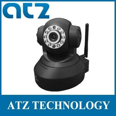 Wireless IP Camera H.264 WIFI Pan/Tilt 2-way Audio IR 20m Black