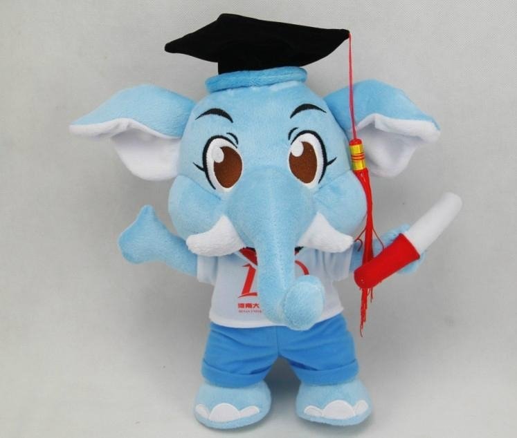 plush newest design graduated elephant kids toy