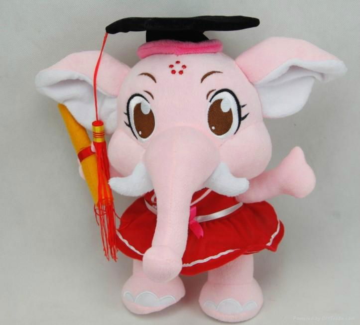 plush newest design graduated elephant kids toy 2