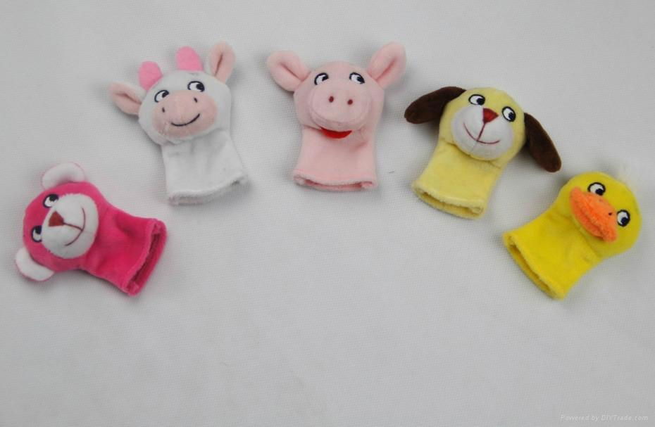 plush baby& kids funny finger puppet animal toys