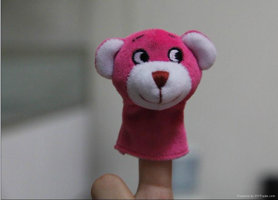 plush baby& kids funny finger puppet animal toys 4