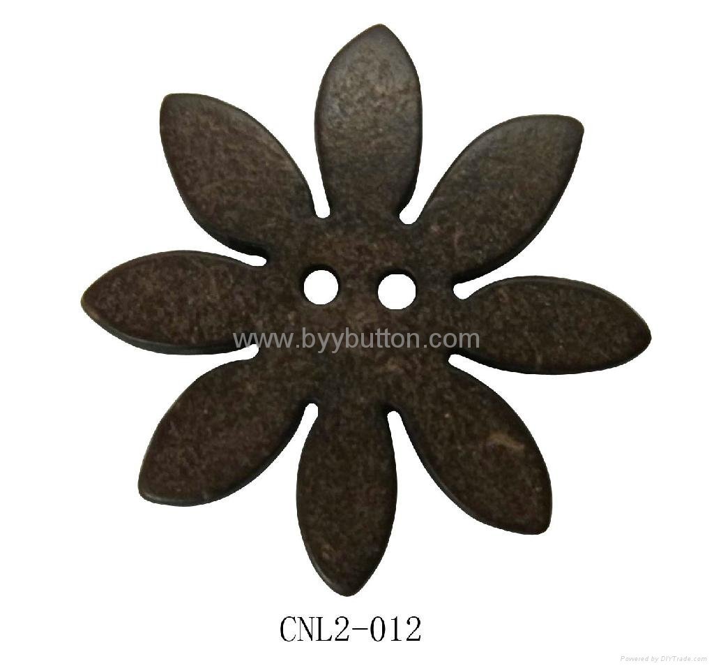 Shaped coconut buttons wholesale