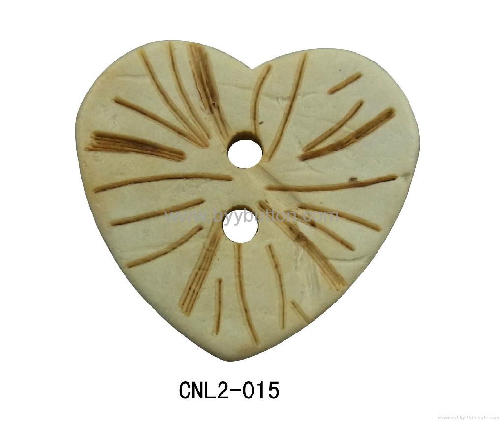 Shaped coconut buttons wholesale 3