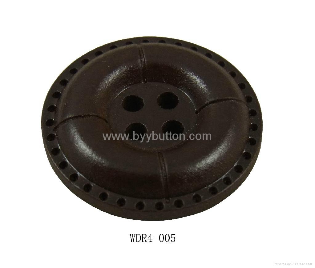 High quality wooden coat buttons 30mm 2