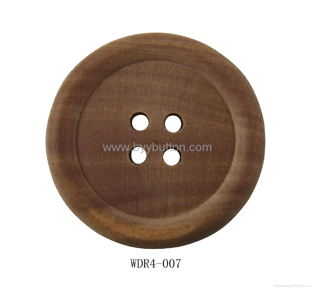 High quality wooden coat buttons 30mm 3