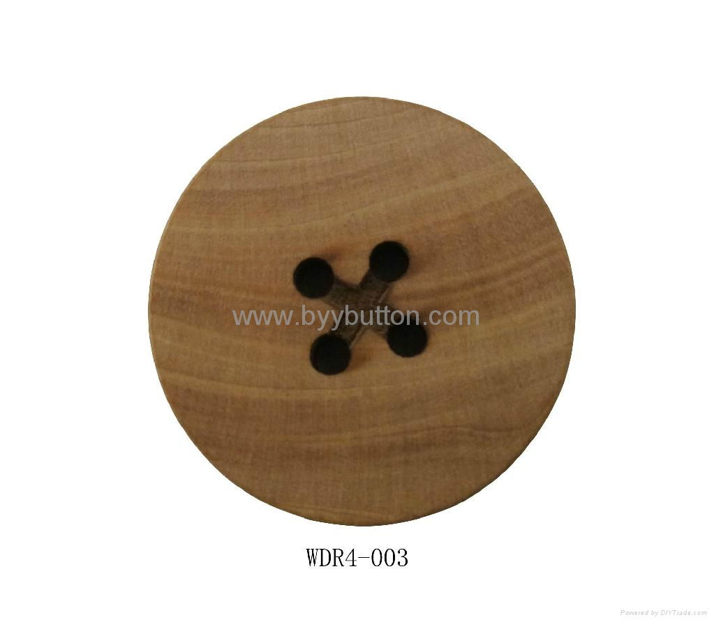 High quality wooden coat buttons 30mm 5