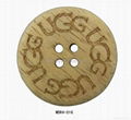 Engraved wooden button 1