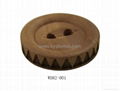 Engraved wooden button 5