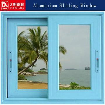 double glazed sliding window powder coating