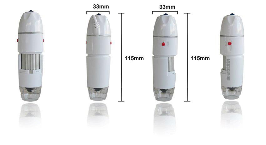 5X-500X handheld adjustable digital zoom microscope 500X with measuring microsco 4