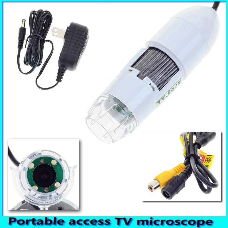 portable 400X TV microscope - factory offer, best quality digital TV microscope  2