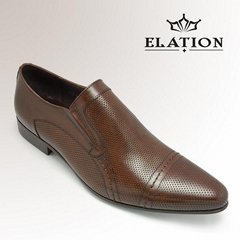 perforated leather dress shoes for men