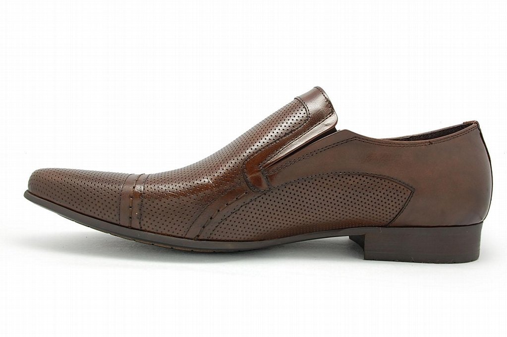 perforated leather dress shoes for men 3