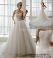 tulle and beading wedding dress 2014