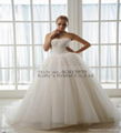 tulle and beading wedding dress 2014 2