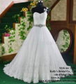 tulle and beading wedding dress 2014 long sequin prom dress 1