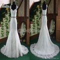 ivory color french lace mermaid wedding dress designer wedding dress 2013 3