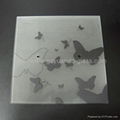 Tempered glass silk printed glass China 4