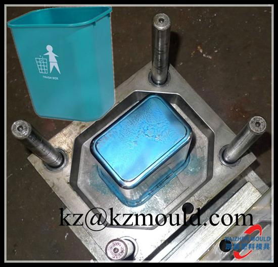 Plastic trash can mould,plastic ash-bin mould,plastic garbage can mould 3