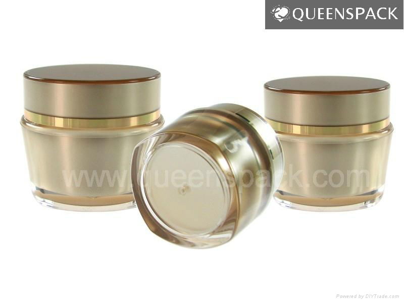 plastic acrylic cream jar QS1056-15/30/50g 1