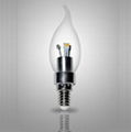 More energy-efficient 3W-E14-LED Bent-tip Bulb 1