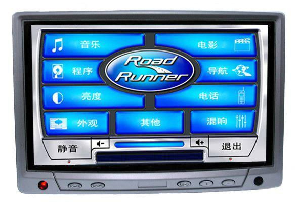 7 Inch Headrest/Desktop Car Monitor With Touch Screen For Car PC 