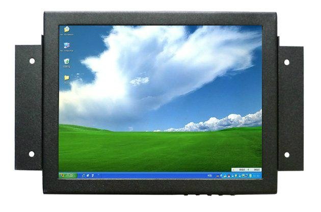 8 Inchs Metal Cover VGA Monitor with Touch Screen for IPC Display 2