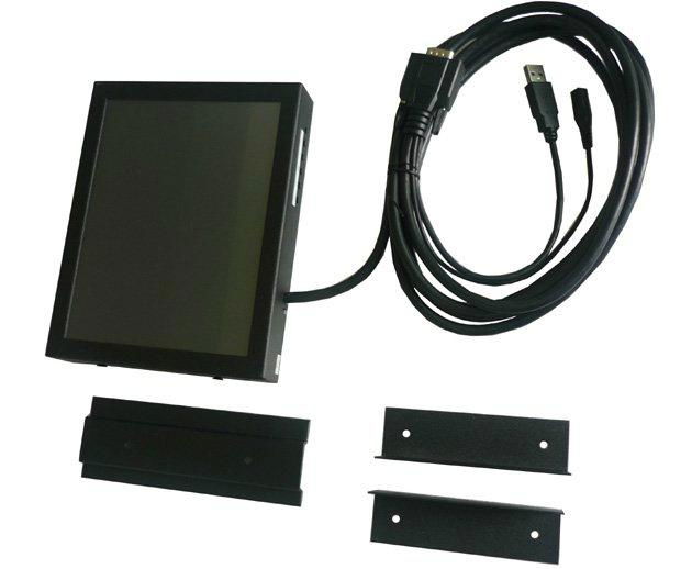 8 Inchs Metal Cover VGA Monitor with Touch Screen for IPC Display 3