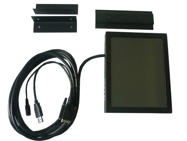 8 Inchs Metal Cover VGA Monitor with Touch Screen for IPC Display 4