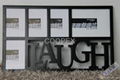 ML019 LAUGH WORD 5 WINDOWS COLLAGE PICTURE FRAMES