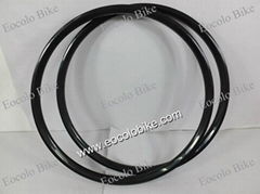 26er Carbon Clincher 20mm Rimset 3K Glossy