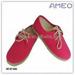 2012 women flat espadrille casual shoes,canvas espadrille shoes