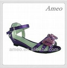 latest high heel purple shoes for girls  