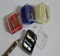 eyebrow pencil sharpener ,sharpener, plastic sharpener, comestic shrpenner 1