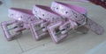 dog collar with lepord print 2