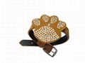Dog Collar with big paw shape decoration 2