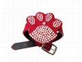 Dog Collar with big paw shape decoration 3