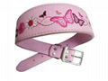 pu Dog Collar embroidered sakura 1