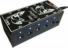 Mini Multi-power supply for pedals effects, amplifiers. Pedals power supply