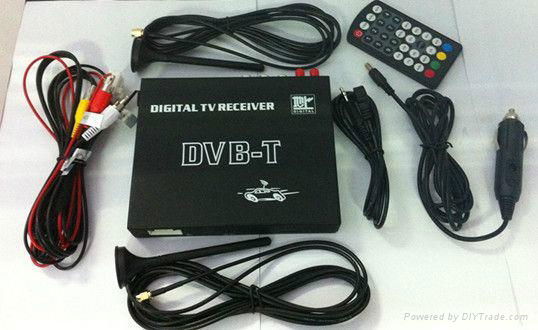 Car DVB-T MPEG-4 HD Dual tuner Digital TV receiver