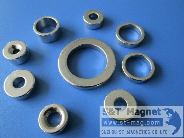 NdFeB, Ni,Zn coated,permanent magnet,ring shape,custom made
