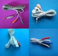 snap tens electrode lead wire cable,medical electrode cable for massager machine 1