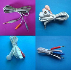 snap tens electrode lead wire cable,medical electrode cable for massager machine