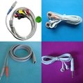 snap tens electrode lead wire cable,medical electrode cable for massager machine 2