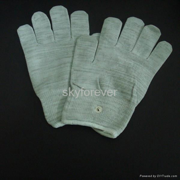 conductive massage gloves,nylon massage glove for health 5