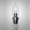 3W-E27-LED Bent-tip Bulb 1