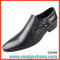 wholesale simple design dress shoes with a special button for men